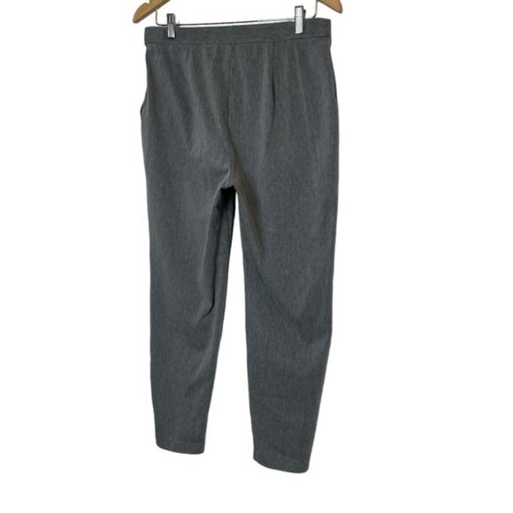 St. John grey slim ankle zip classy high rise trouser pants size 10 - Picture 3 of 9